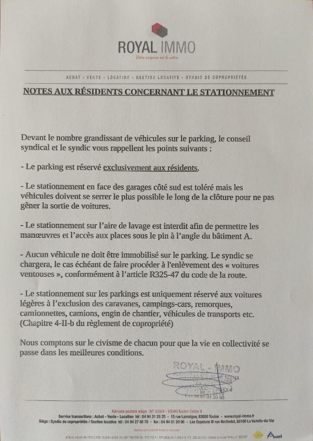 T3 Appartement Dans Residence - Parking - Balcon - Wifi - Clim 拉瓦勒他·杜瓦尔 外观 照片
